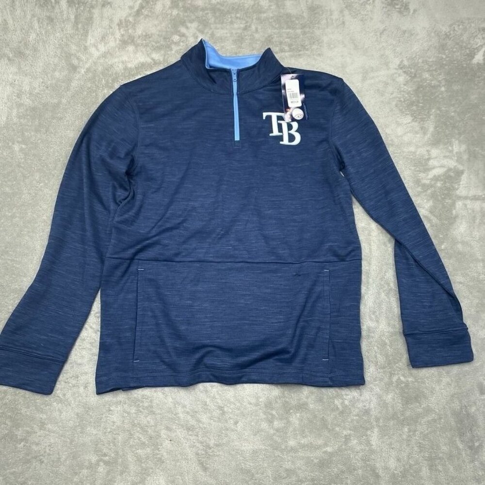 Majestic Tampa Bay Pullover Men’s Medium Navy Blue 6806